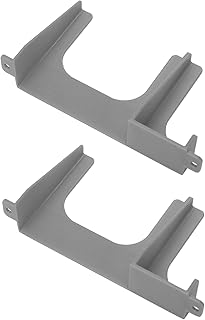 2 PCs Hard Drive Bracket for PS2, 2.5 Inch to 3.5 Inch Internal Hard Drive Spacer for PS2 SCPH 30000 SCPH 50000 Console, HDD SSD 3D Printed Mounting Bracket, Easy to Install (Silver Gray)