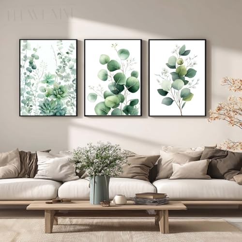 Toile peintures murale art art premium feuilles de monstera vert 40x60cm