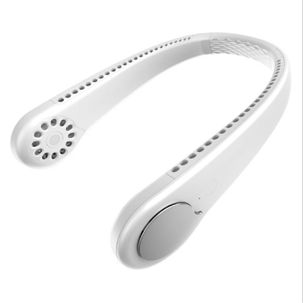 HHGGH High-performance neck fanLeafless hanging neck fan USB