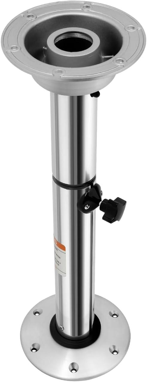 Adjustable Table Pedestal, Detachable Table Base Stand Leg Base Mount Kit Pedestal Marine RV Table Base Mount Caravan Motorhome Table Pedestal Stand Base for RV Marine Boat