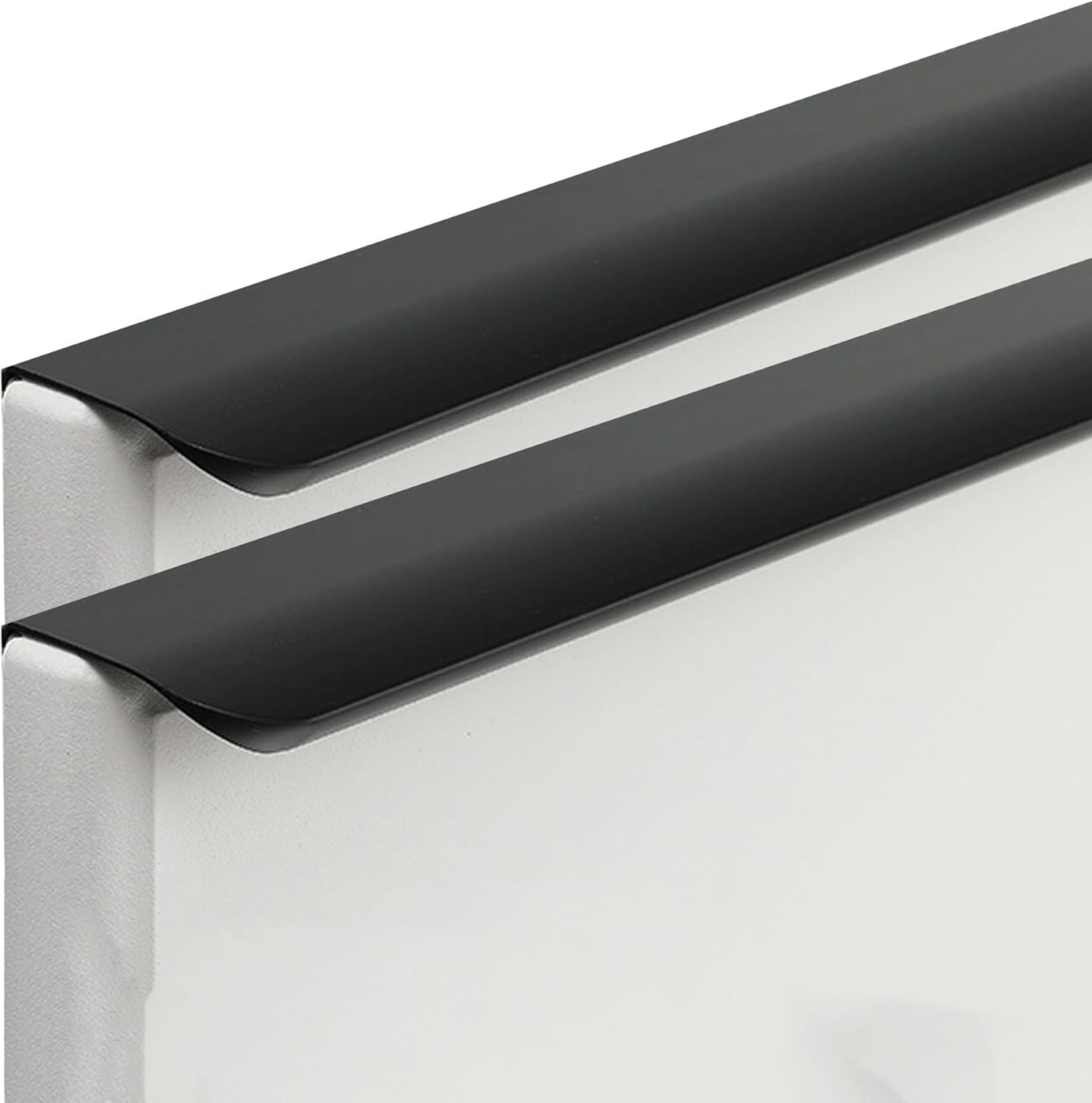 Poignée de garde-robe en alliage d'aluminium noir mat bouton de porte de cuisine