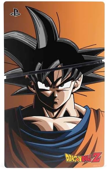 Skinit Decal Gaming Skin Compatible with PS5 Slim Disk Bundle - Officially Licensed Dragon Ball Z Goku Portrait Design