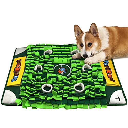 ToriKuri Snuffle Mat for Dogs Football Field Design 30x20Inches Sniffing ...