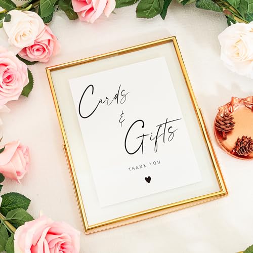 Calculs Cards and Gifts Table Decor 10x8 Inches Floating Picture Frame Wedding Signs Cardbox Decorative Accessories (Gold) by Calculs - Image 6
