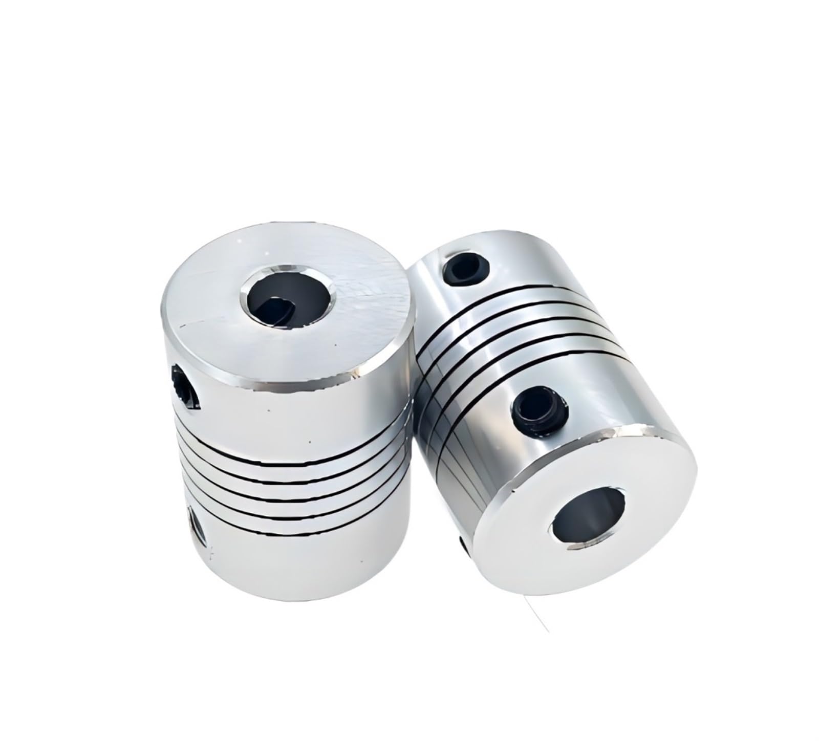 Rigid Coupling,Stainless Steel Rigid Coupling 1pcs D15L20 Aluminum Axis Flexible Coupling for Stepper Motor Coupler Shaft Couplings 3D Printer(5mm to 6.35mm)
