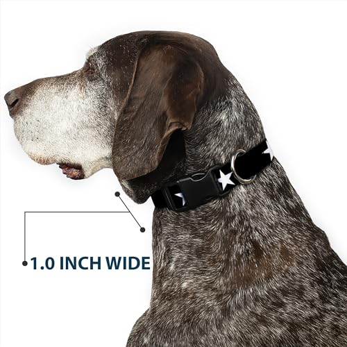 Collar Buckle-Down con cierre de broche, diseño estrellas, mediano miniatura 5