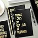 Fullhawl 8 Pcs Funny Gifts Set Sarcastic Sayings Notebooks Funny Pens Notebooks for Coworker Snarky Ballpoint Journal with Insulting Negative Quotes Work Gift for Women Employee Office(Black Gold)