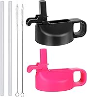 Vista 8 de Hydro Flask - Tapa de popote compatible con botellas de agua de boca ancha de 12, 32, 40, 64 onzas, diseño de cubierta antipolvo