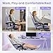 N-GEN GAMING Video Gaming Chair Office Computer Desk Use Ergonomic Reclining Backrest Adjustable Armrests Lumbar Support Footrest High Density Foam Breathable Fabric Heavy Duty Base (Purple)