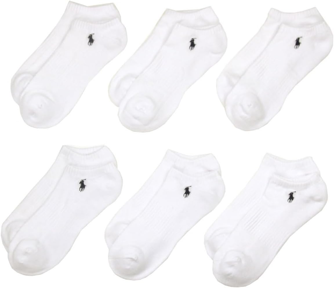 [ポロ ラルフローレン] POLO RALPH LAUREN 正規品 ソックス Ghost Sock 6足セット ホワイト 並行輸入