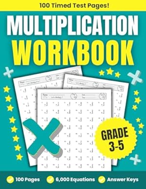 Times Tables: 100 Practice Pages - Timed Tests - Multiplication Math ...
