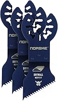 Norske Tools NOTP285 Drywall Cutting Blades 3-Pack for Oscillating Tools - Universal Fit, Bi-Metal Durability, Precision Cuts