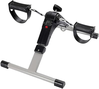 Pedal Exercise Bike, Indoor Exercise Pedal Machine Bike for Arms, Legs and Physical Therapy, Under Desk Bike Pedal Exerciser with Electronic Display for Legs and Arms Workout