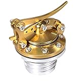 Motorcycle Black Gold Quick Release Fuel Gas Tank Oil Cap For Harley Sportster XL 1200 883 X48 Dyna Model (Gold)