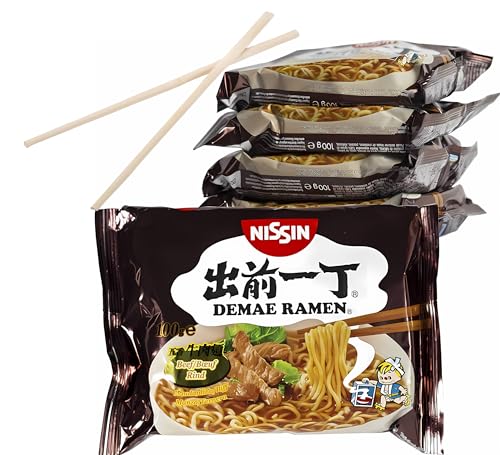 Nissin Ramen Noodles Sabor Ternera [5 x 100g]