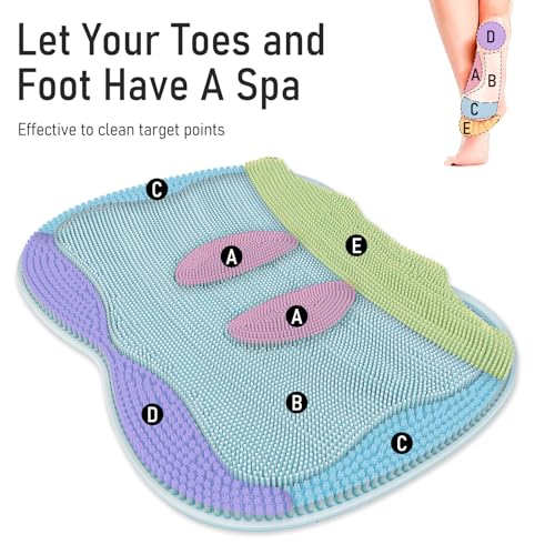 Alfombrilla Exfoliante para Pies 2 Unidades Azul miniatura 3