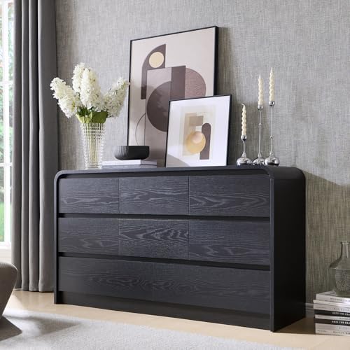 Modern 8 Drawers Dresser for Bedroom, 55" Wide Dressers & Chest o...