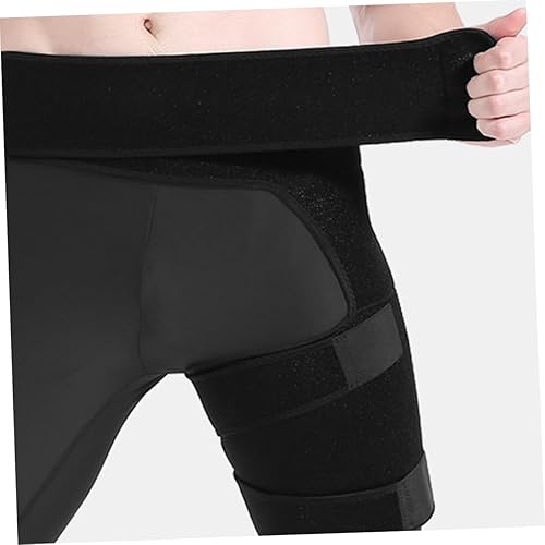 Miniatura 2 de Soporte de cadera para la ingle, manga de cadera para fitness, soporte elástico antirozaduras para muslo, protector de cadera, soporte para piernas,
