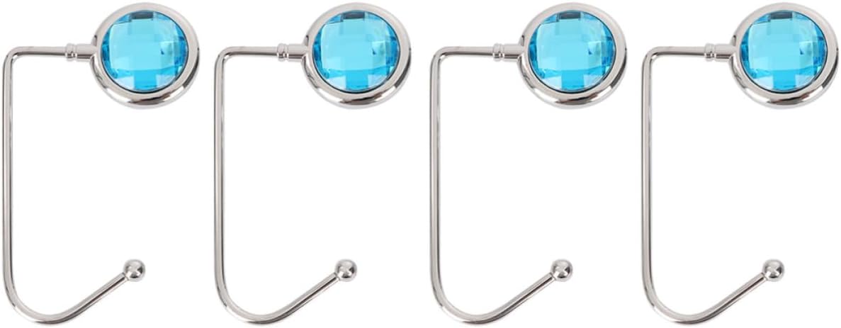 4pcs Alloy Bag Hooks for Tables, Lightweight Handbag Hangers with Wear Resistance, Beautiful Design Desktop Bag Holders for Home and Office Use