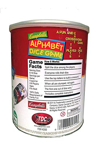 Tdc Games Campbell's Alphabet Dice Game, Great For Party Favors, Travel Games, Family Games, Camping Games, Games For Family Game Night, Yard Games For Adults And Family #TOP1