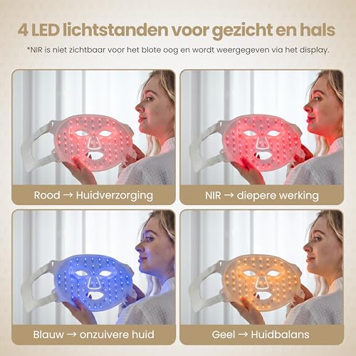 Northwall Roodlicht LED Gezichtsmasker – Gold-serie - View 3
