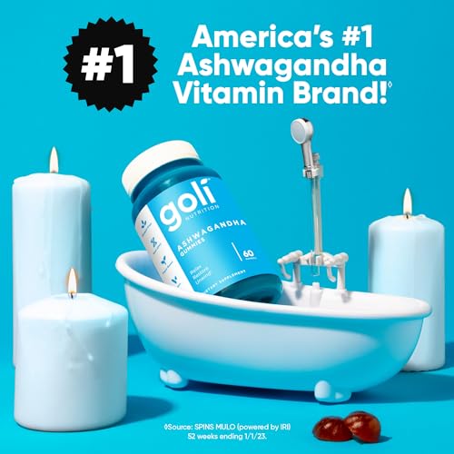 image for Goli Ashwagandha & Vitamin D Gummy - 60 Count - Mixed Berry, KSM-66, V