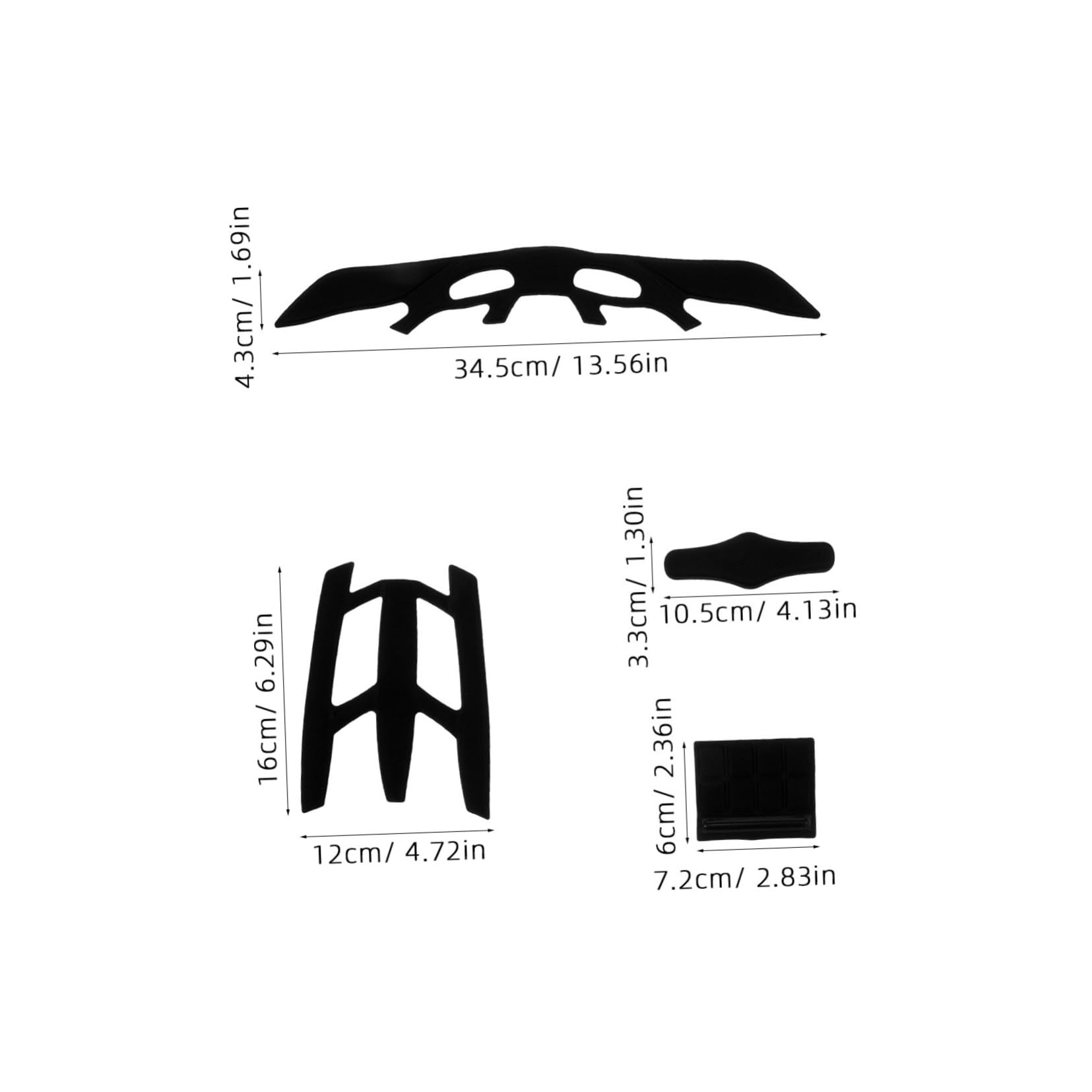 Hemoton Bike Helmet Pads Kit Replacement Sponge Pads for Cycling Helmets for Mountain Bikes Electric Vehicles