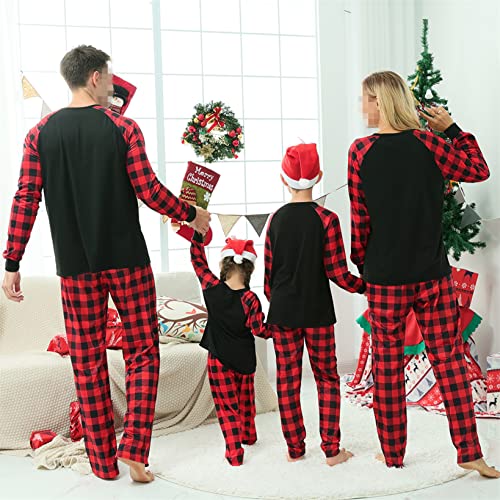 Personalized Monogrammed Christmas Pajamas for Family Custom Initial Letter Family Christmas Shirt Pants Set4