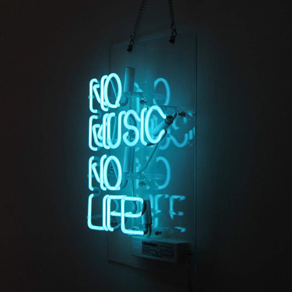 MUSIC ネオンサイン 飾りインテリア Amazon | ネオンサイン『NO MUSIC NO LIFE』NEON LIGHT SIGN