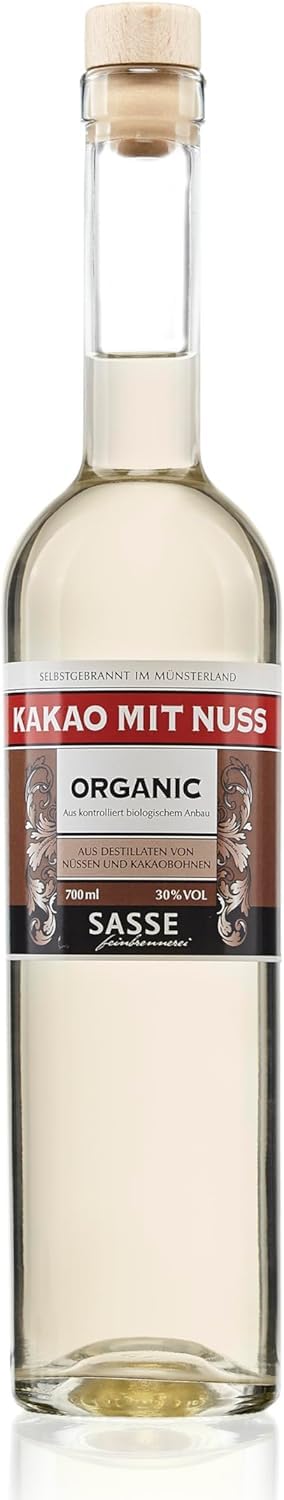 Sasse Kakao mit Nuss Likör 30% 3 x 0,7 ltr. - Ein intensives Geschmackserlebnis im Geschenkkarton -