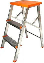 Escada Banqueta Banco Alumínio Agata 3 Degraus - Agata