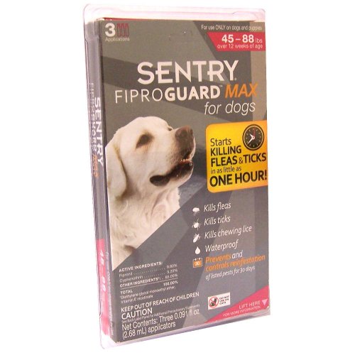 St Jon Lab-Sergeant Pet 529050 Sentry Fiproguard Max For Dogs 3 Month 45-88 Pounds by Sergeant's