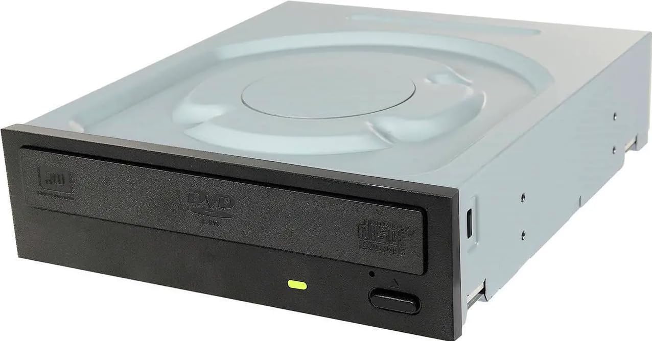PIODATA DVR-S21WBK 24X Internal SATA CD/DVD Burner Drive, 8X DVD+RW, 8X DVD+R DL, 6X DVD-RW, 16X DVD-ROM, 48X CD-R/CD-ROM, Black