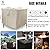 Saking Fire Pit Cover 30 Inch, Waterproof Heavy Duty 600D Square Firepit Covers Gas Fireplace Fire Pit Table Cover for Propane Fire Pit - 30 x 30 x 25 Inch (Beige)