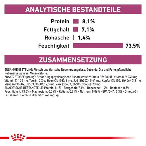 Royal Canin Cardiac | 12 x 410 g | Diät - Alleinfuttermittel für ausgewachsene Hunde | Kann zur Unterstützung der Herzfunktion bei chronischer Herzinsuffizienz beitragen | Mousse