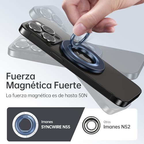 Soporte magnético para teléfono de dos caras SYNCWIRE compatible con iPhone 16 y 15 Pro Max 6