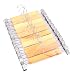 Tosnail Natural Wood Collection Skirt Hangers with Clips, Pant Hangers - 10 Pack