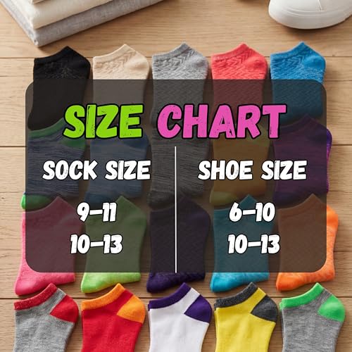 Image of Tipi Toe Women's 20 Pack Colorful Low Cut Socks - Lightweight, Breathable Design for All-Day Comfort Sizes 9-11 /10-13
