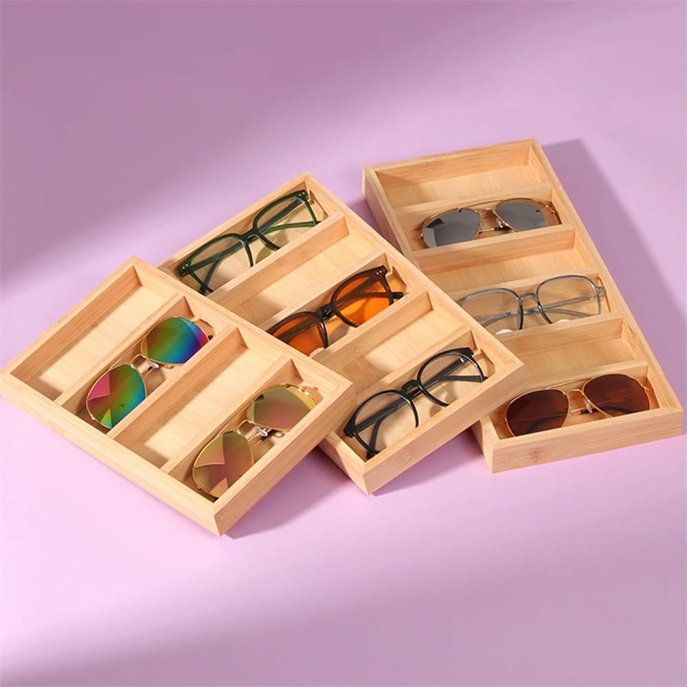 Brillendisplay Organizer, breite Anwendung, exquisite Handwerks-Sonnenbrillen-Aufbewahrungsbox, kratzfeste Brillenbox