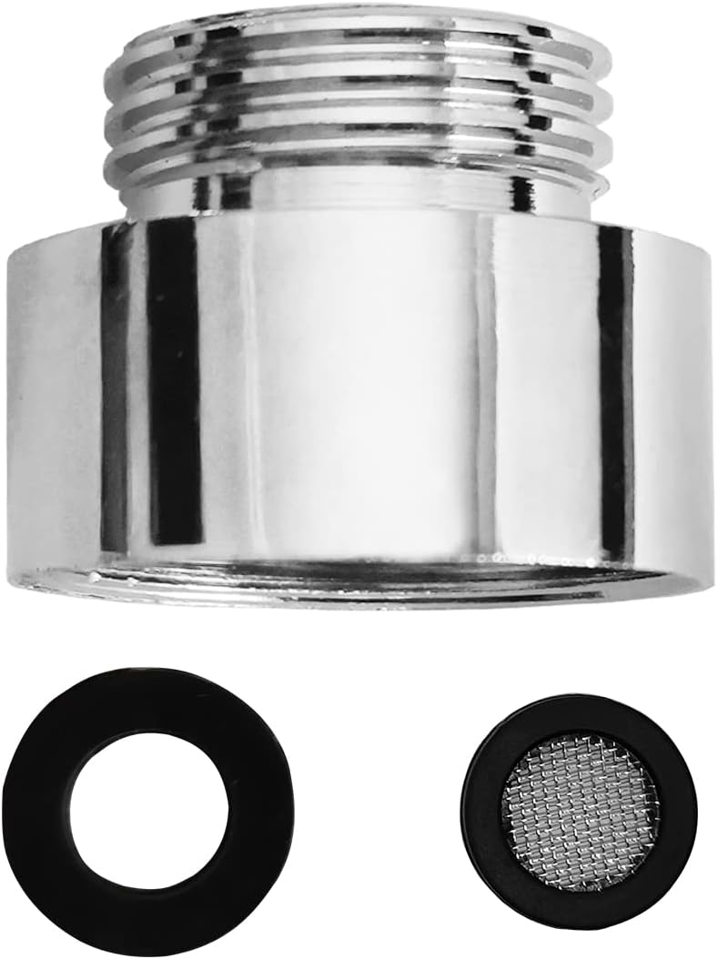 Tecuro Adapter M24x1 Auf 3/4 Zoll - Messing Armaturen Adapter Verchromt