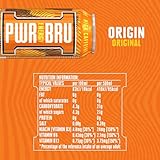 𝐏𝐖𝐑-𝐁𝐑𝐔 Origin Original 12 Pack Big Can Energy Drink with High Caffeine, Taurine and Vitamins - 12 x 500ml Cans - Image 2