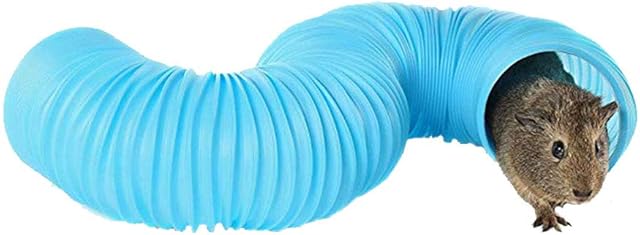 Small Animal Play Tunnel, Durable Resistant Plastic Guinea Pigs Tube, Fun Pet Tunnel Hideway for Guinea Pigs Chinchillas Rats and Dwarf Rabbits