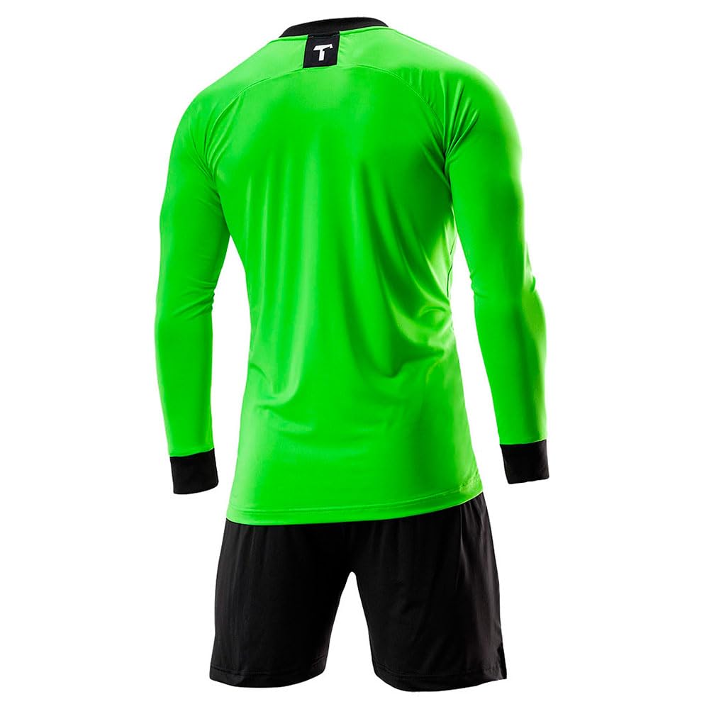 T1TAN Torwarttrikot - Fußballtrikot für Torhüter - Langärmliges Trikot für Herren, Damen und Jugendliche - Farbe grün - Größe XL