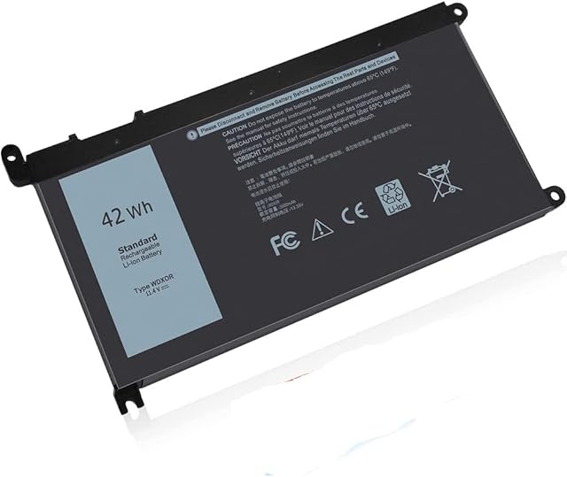 BTMKS WDX0R WDXOR Laptop battery for Dell Inspiron 15 5565 5567 5568 5570 5578 5579 7560 7569 7570 7579 P58F Inspiron 13 5378 5379 7368 7375 7378 Inspiron 17 5765 5767 Y3F7Y 3CRH3 11.4V 4 cell 42Wh