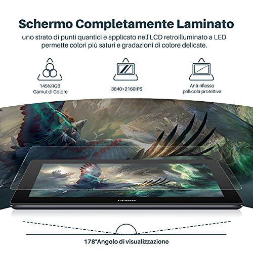 HUION Kamvas Pro 16 Plus 4K Ultra HD da 15,6