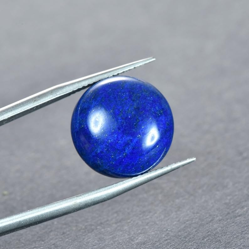 Cabochon Lapis-lazuli naturel 15mm pour fabriquer vos bagues et colliers DIY