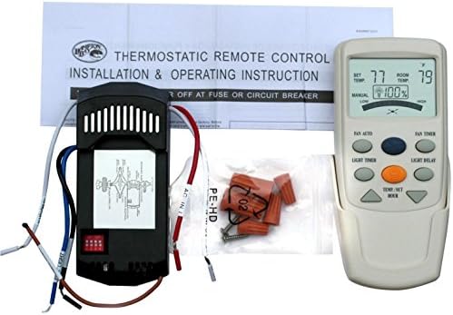 Hampton BAY Ceiling FAN LCD Thermostatic Remote Control Fan-9t Complete Kit