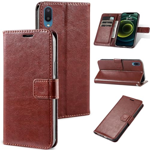 Rfvzubemok Compatible con Meizu 16S / 16S Pro Funda,Ranura para Tarjetas Cartera Funda Kickstand Brown