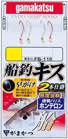 Gamakatsu FB118 Kissing Boat Fishing Gear, Fast Gasket, Red Gold, 2 Pieces