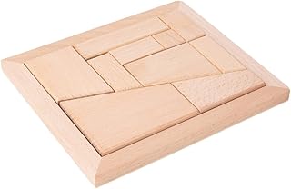 SAFIGLE Blocos De Construção De Quebra-Cabeça Brinquedos Para Crianças Blocos De Construção Para Crianças Brinquedos De Madeira Quebra-Cabeça Geométrico De Madeira Brinquedo De
